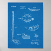 1937 Golf Club Patent Art Drawing Print (Voorkant)