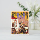 1937 Havana Carnival vintage briefkaart (Staand voorkant)