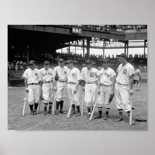 1937 Honkbal spelers Poster (Voorkant)