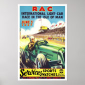 1937 Isle of Man  race Poster (Voorkant)