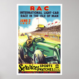 1937 Isle of Man  race Poster