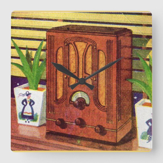 1937 kathedraal vierkante klok (Voorkant)