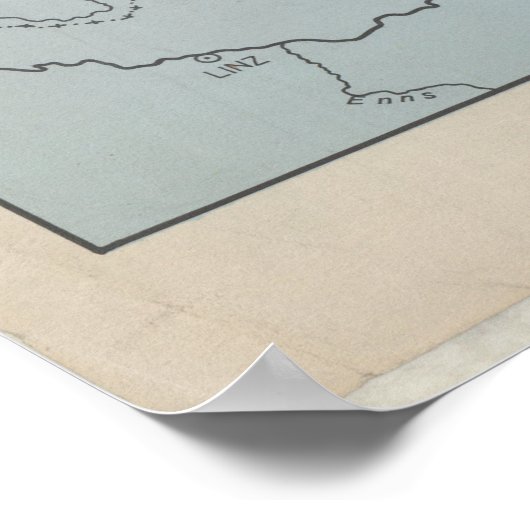 1937 Linguistic Map of Central and Eastern Europe, Poster (Hoek)