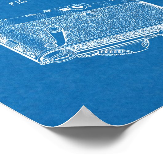 1937 Old Camera Patent Art Blueprint Drawing Poster (Hoek)