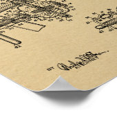 1937 Ontwerpkunst van 1937-wielgenerator Poster (Hoek)