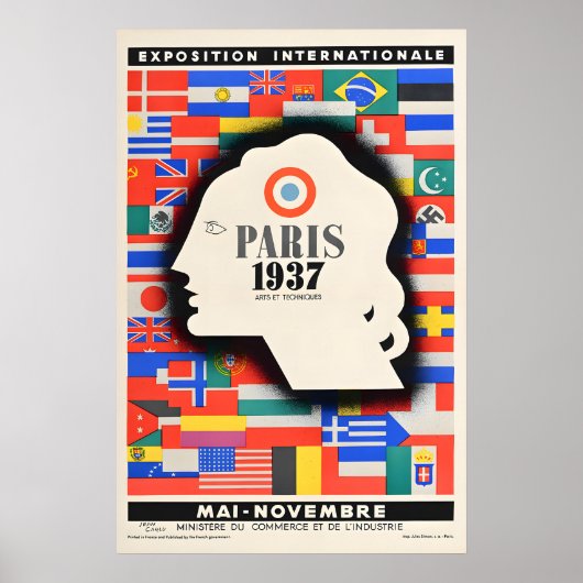 1937 Parijs Expositie - Poster Prints (Voorkant)