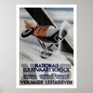 1937  Poster voor de luchtvaart art.