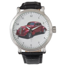 1937 Red Deluxe Coupe Watch Horloge