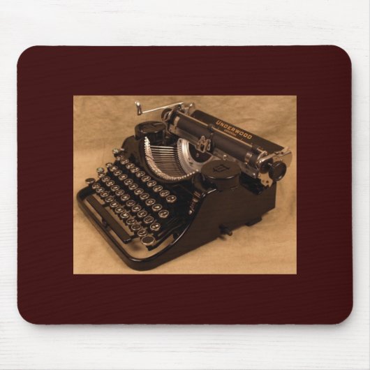  1937 Underwood Typewriter Mousepad Muismat (Voorkant)