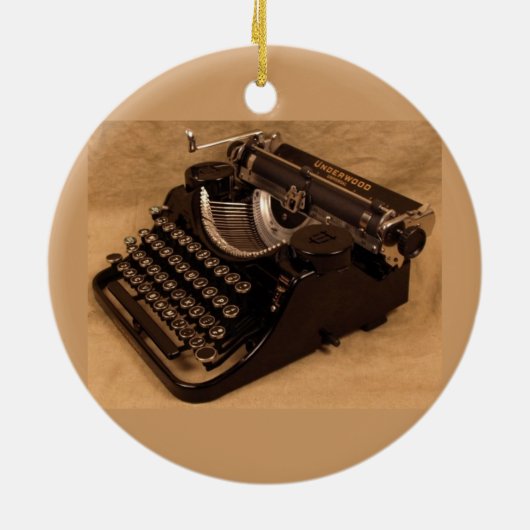  1937 Underwood Typewriter Ornament (Achterkant)