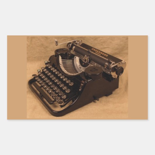 1937 Underwood Typewriter Stickers (Voorkant)