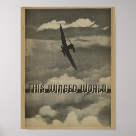 1938 Airplane Art Print van het luchtvaartmagazine (Voorkant)