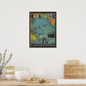 1938 Airplane Hoesje Art Print van het luchtvaartm (Keuken)