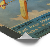 1938 Airplane Hoesje Art Print van het luchtvaartm (Hoek)