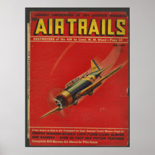 1938 Airplane Magazine Hoesje Art Print