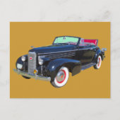 1938 Cadillac Lasalle luxe auto Briefkaart (Voorkant)