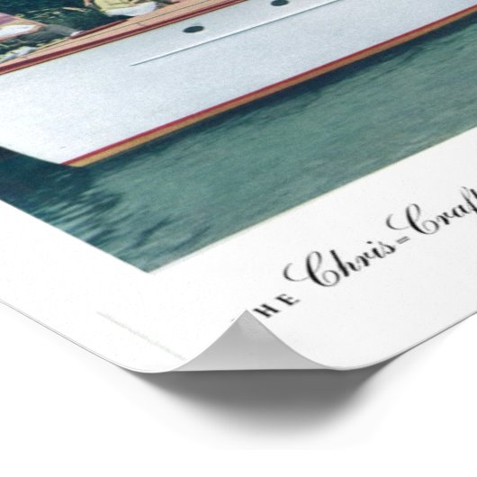 1938 Chris Craft Cruiser Poster (Hoek)