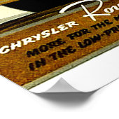 1938 Chrysler gaat door Poster (Hoek)