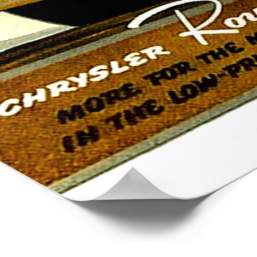 1938 Chrysler gaat door Poster (Hoek)