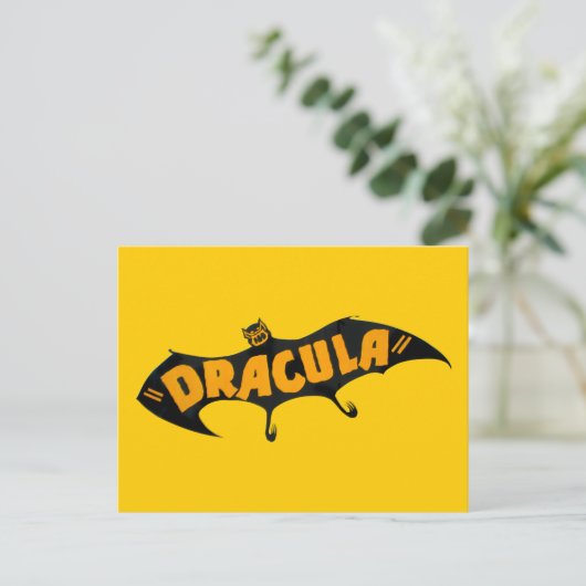  1938 Dracula Vampire Bat Briefkaart (Staand voorkant)