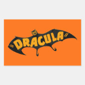 1938 Dracula Vampire Bat Rechthoekige Sticker (Voorkant)
