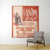 1938 Drie Comrades-poster Wandkleed (In situ)