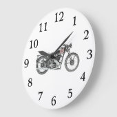 1938 Excelsior Warrior Motorcycle Art Motorbike Grote Klok (Hoek)