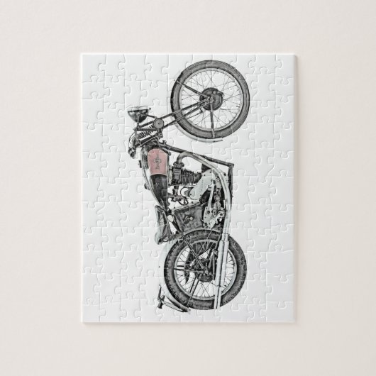 1938 Excelsior Warrior Motorcycle Legpuzzel (Verticaal)