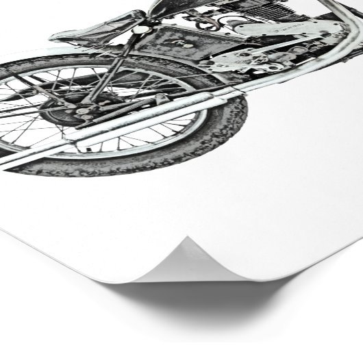 1938 Excelsior Warrior Motorcycle Poster (Hoek)