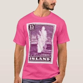 1938 IJsland Geysir Postzegel T-shirt