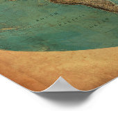 1938 Kaart van de wereld Poster (Hoek)