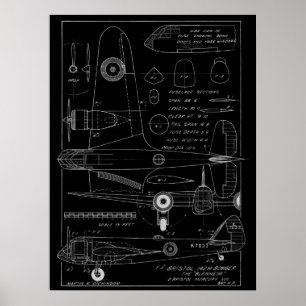 1938 Luchtvliegtuig Bristol Bomber Art Print