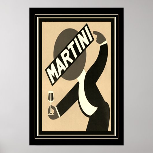 1938 Martini Advertentie Poster (Voorkant)