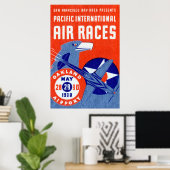 1938 Pacific International Air Races Poster (Thuiskantoor)