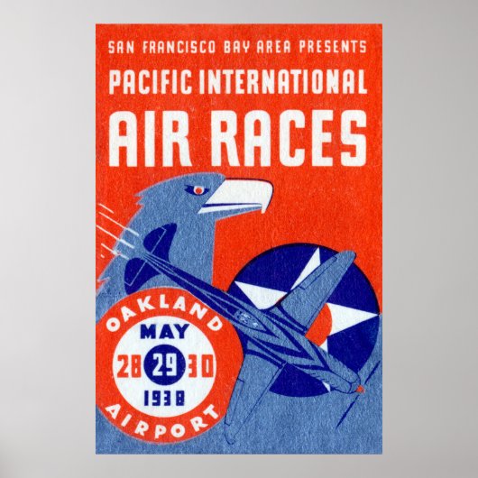 1938 Pacific International Air Races Poster (Voorkant)