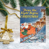 1938  Santa Claus Sleigh | Rendiervliegen Briefkaart