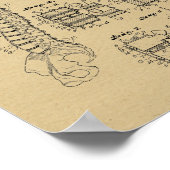 1938 Spine Model Patent Art Print (Hoek)