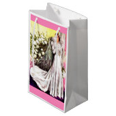 1938 trouwjurk print klein cadeauzakje (Voorkant Gekanteld)