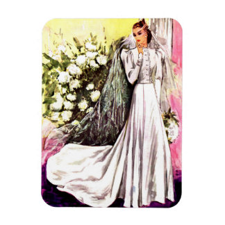 1938 trouwjurk print magneet