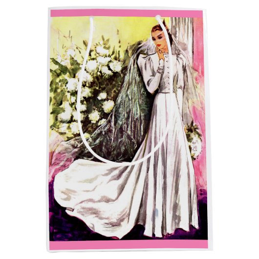 1938 trouwjurk print medium cadeauzakje (Voorkant)