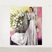 1938 trouwjurk print wandkleed (Voorkant)