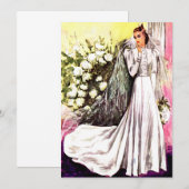 1938 trouwjuryprins brudal doucheuitnodiging kaart (Voorkant / Achterkant)