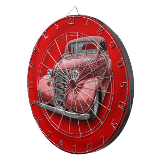 1938 VINTAGE CAR DARTBORD (Voorkant Rechts)