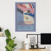 1938  wintersport Reis en meer Placid Poster (Thuiskantoor)