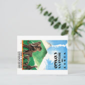 1939 Belgische Kongo Elephants Reisposter Briefkaart (Staand voorkant)