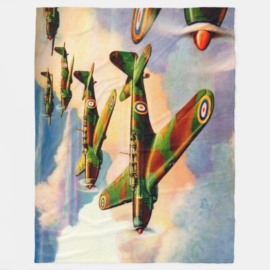 1939 British Fairey Junior Medium Bomber Fleece Deken (Voorkant)