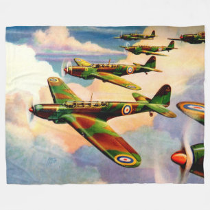1939 British Fairey Junior Medium Bomber Fleece Deken