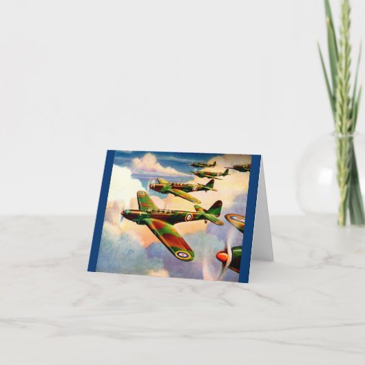 1939 British Fairey Junior Medium Bomber Notitiekaartje (Voorkant)