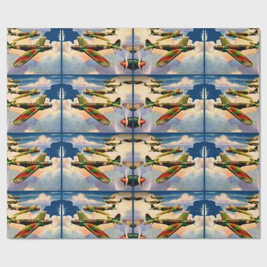 1939 British Fairey Junior Medium Bomber print Cadeaupapier (Vlak)