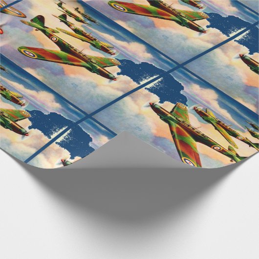 1939 British Fairey Junior Medium Bomber print Cadeaupapier (Hoek)